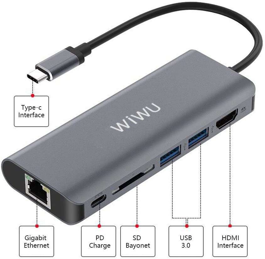 Wewoo - HUB USB-C / Type-C vers USB 3.0 x 3 + USB-C / Type-C +