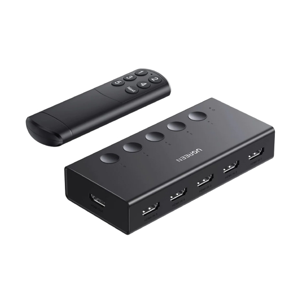 UGREEN 90512 HDMI Switch 5 in 1 Out 4K@60Hz with Remote