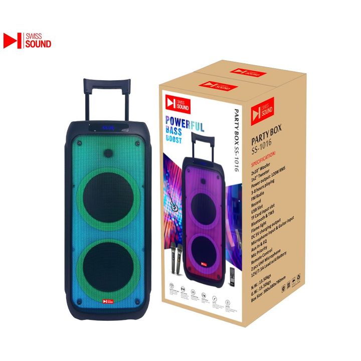 SWISS SOUND SS-1016 Bluetooth Party Speaker - Image 2