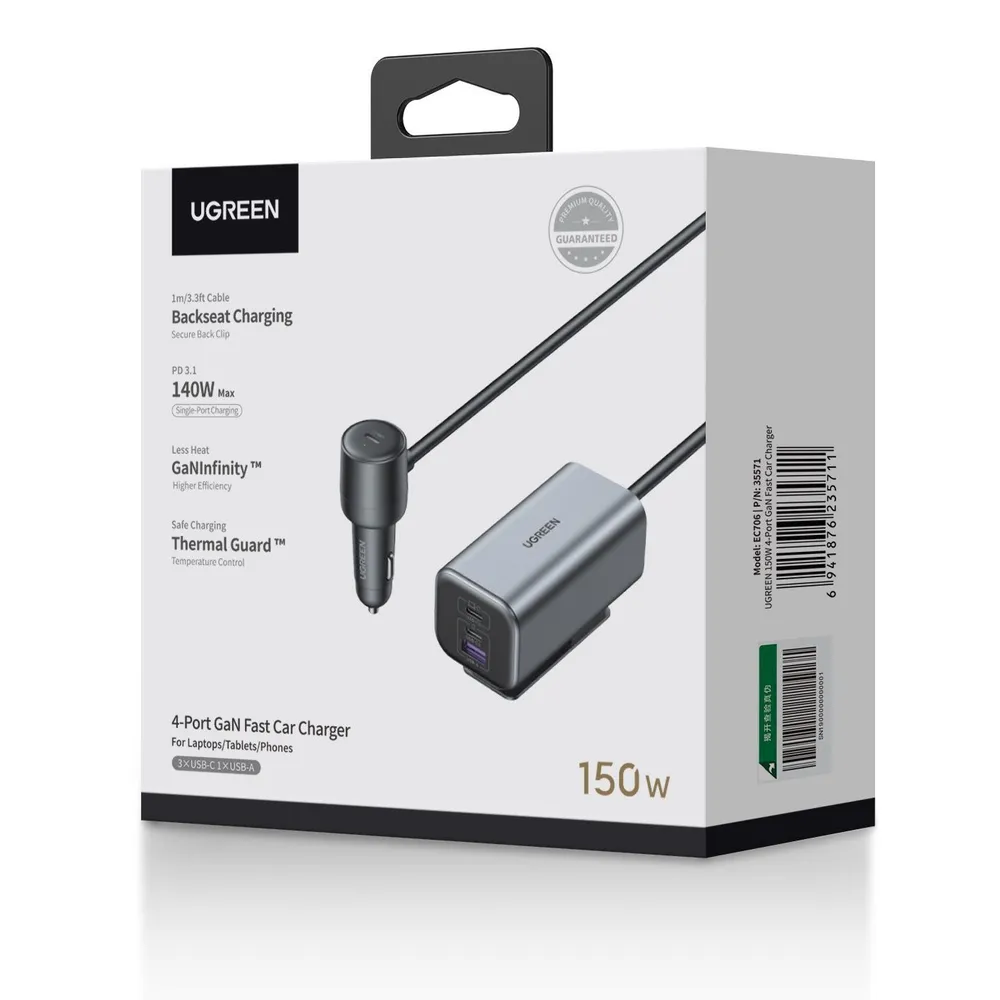 Ugreen 35571 150w Multi-Port Car Charger - Image 4