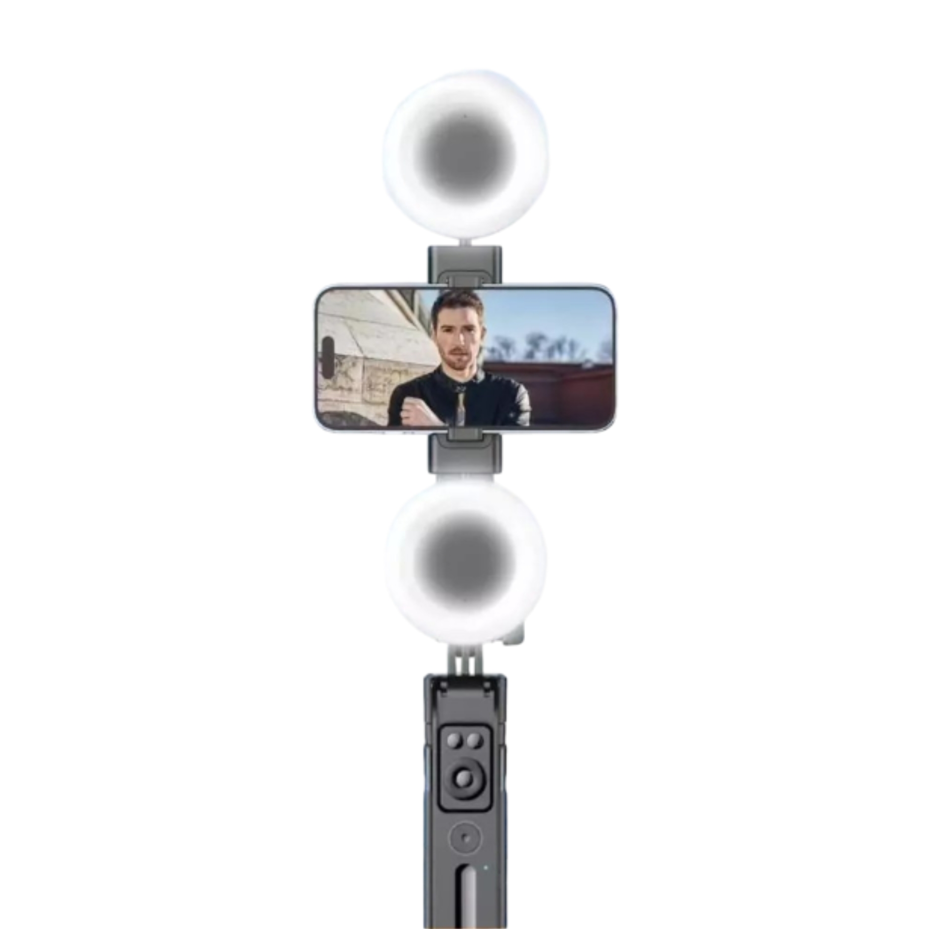 Plokama Auto-A7 pro AI 360° Rotating Tripod Portable Selfie Stick - Image 2