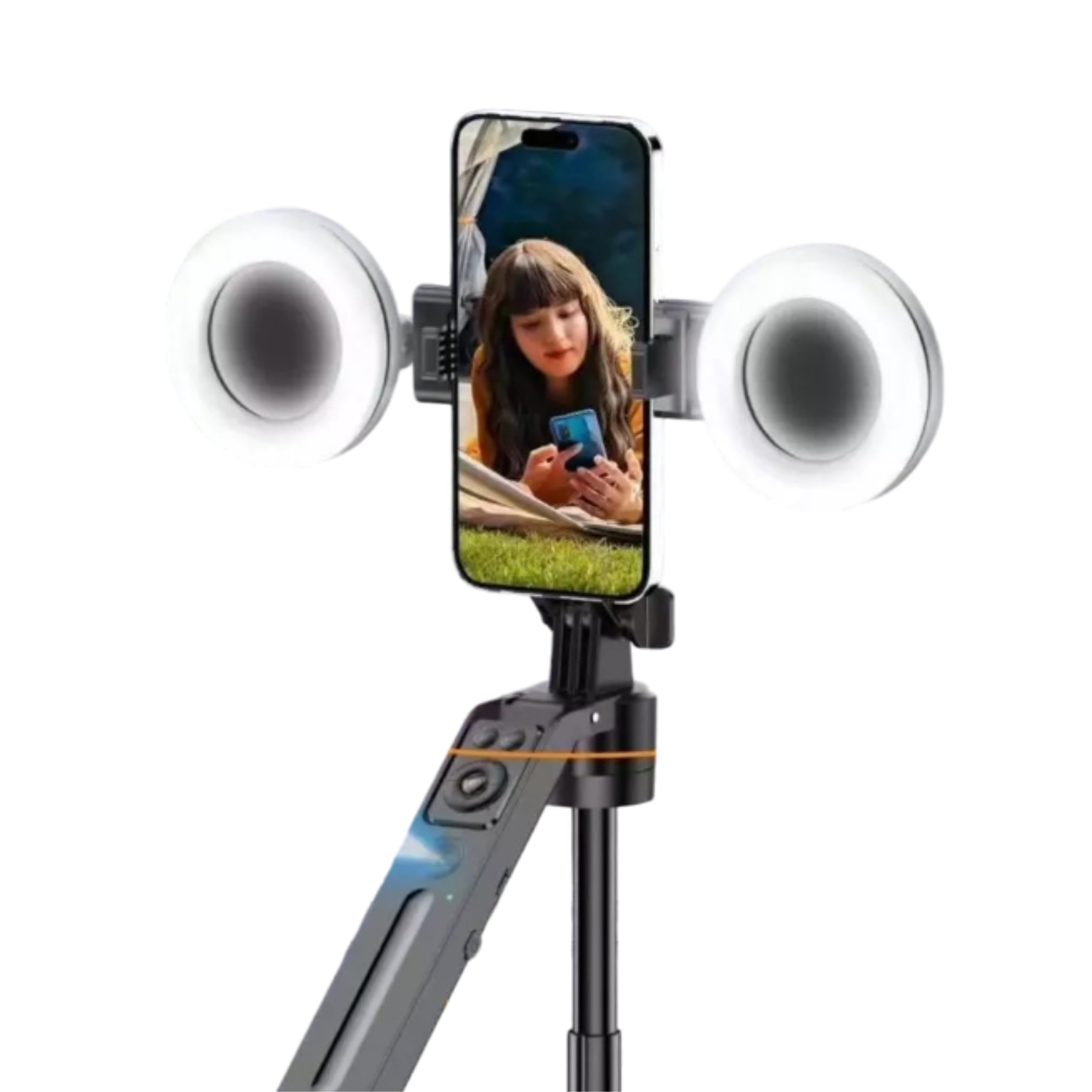 Plokama Auto-A7 pro AI 360° Rotating Tripod Portable Selfie Stick - Image 3