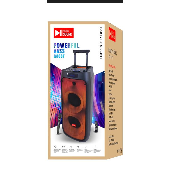 SWISS SOUND SS-811 Bluetooth Party Speaker - Image 2