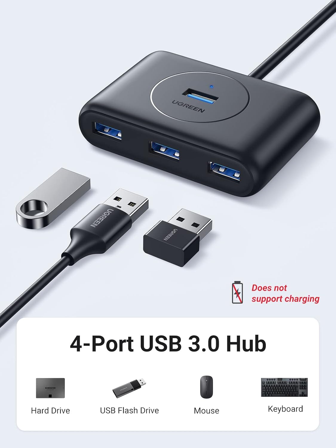 UGREEN 20291 USB Hub 4-Port USB 3.0 Hub - Image 3