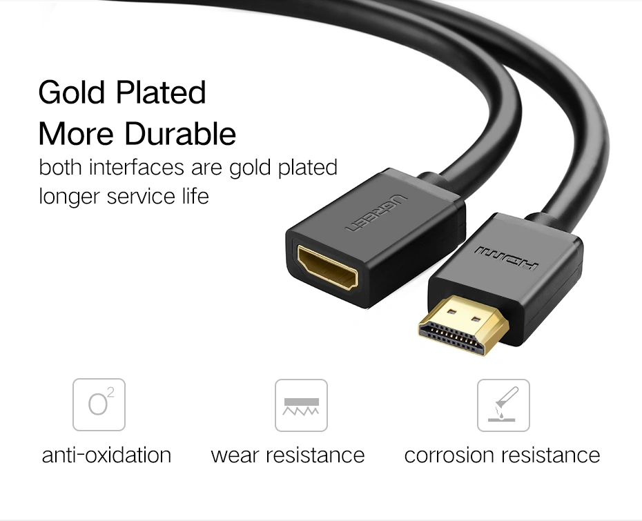 UGREEN 10142 HDMI 4K 2 Meter Male to Female Extension Cable - Image 3
