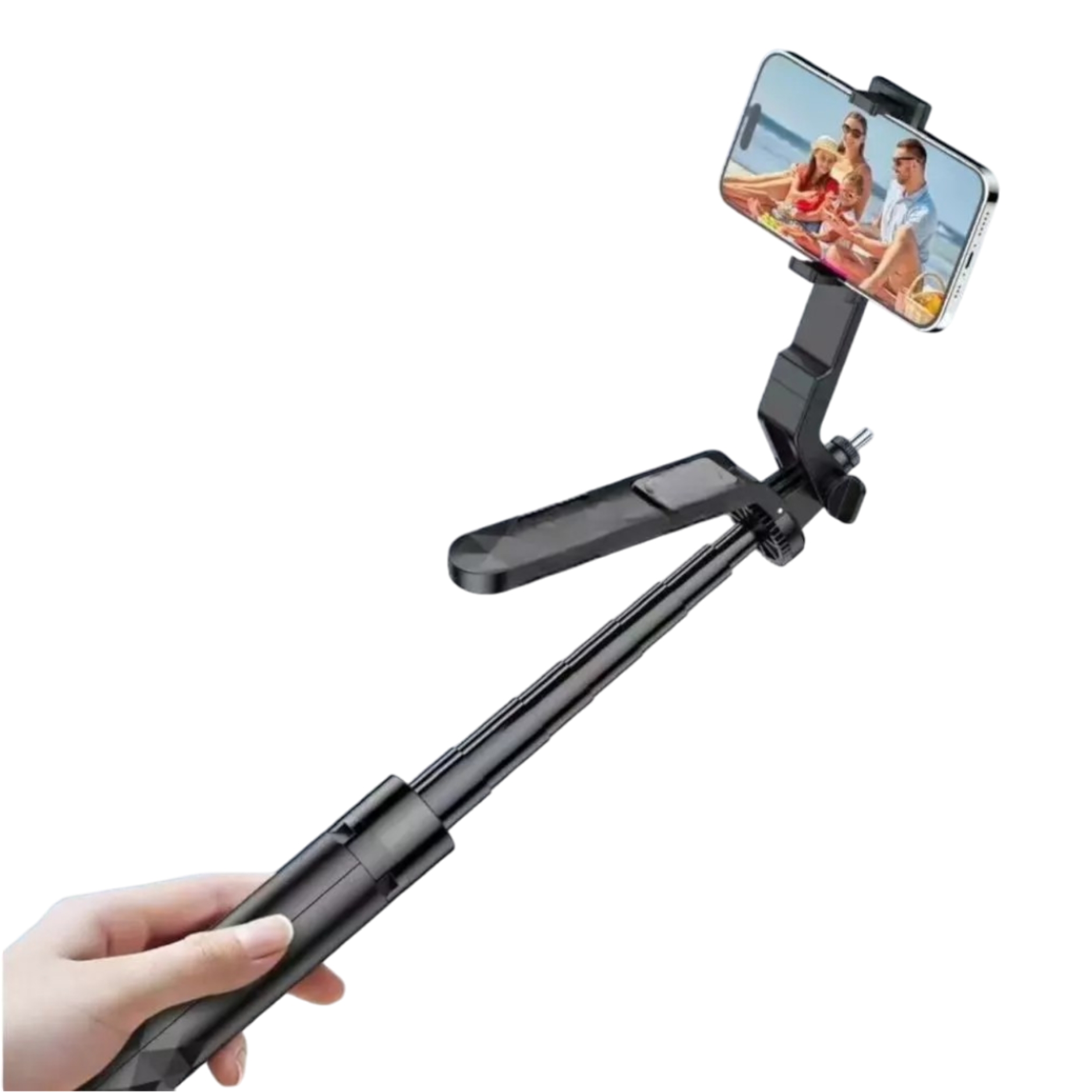 Plokama Live-P10 Pro Selfie Stick Tripod With LED Fill light And Bluetooth Remote - Image 4