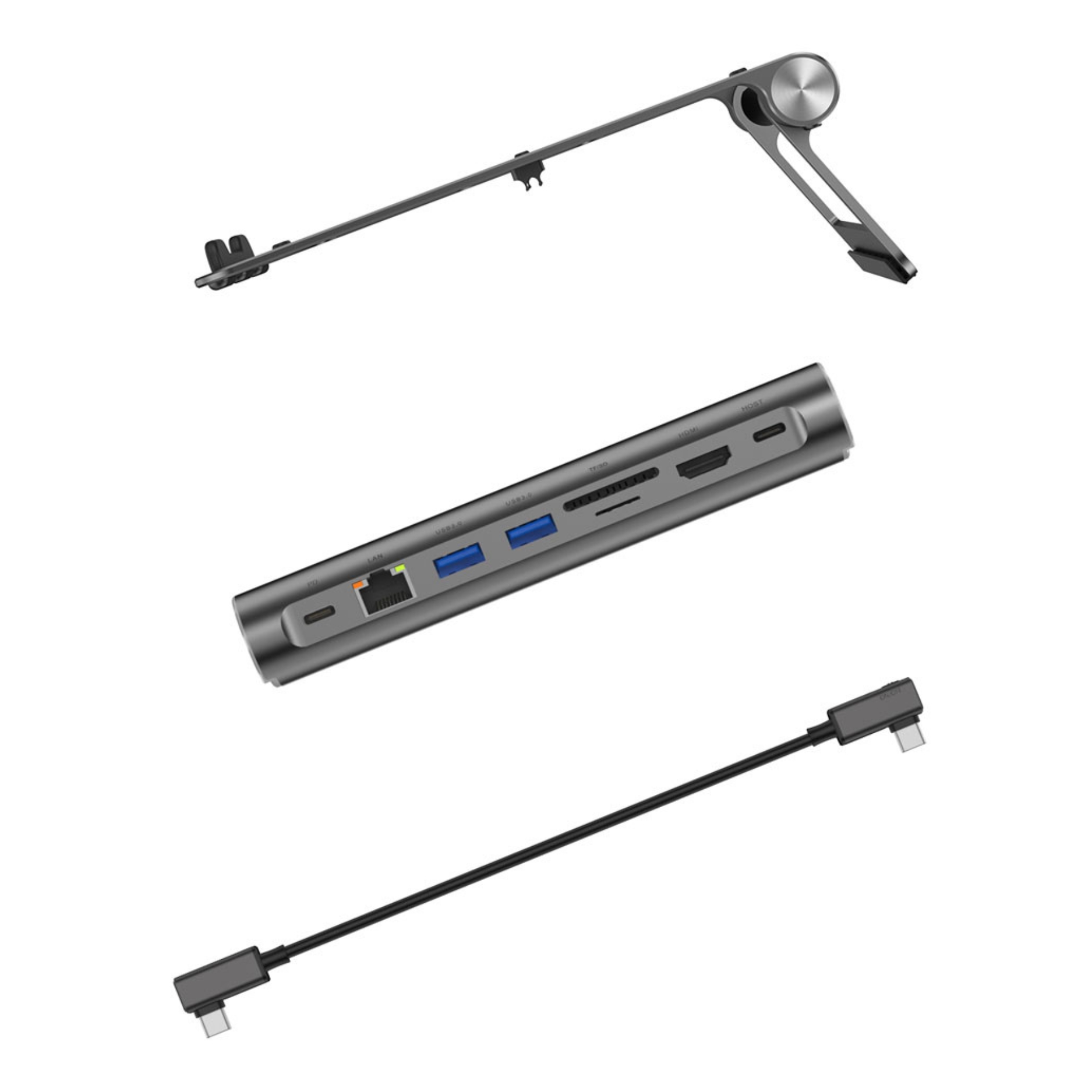 WIWU A821CH Laptop Stand Hub 8 in 1 USB-C Docking Station - Image 4