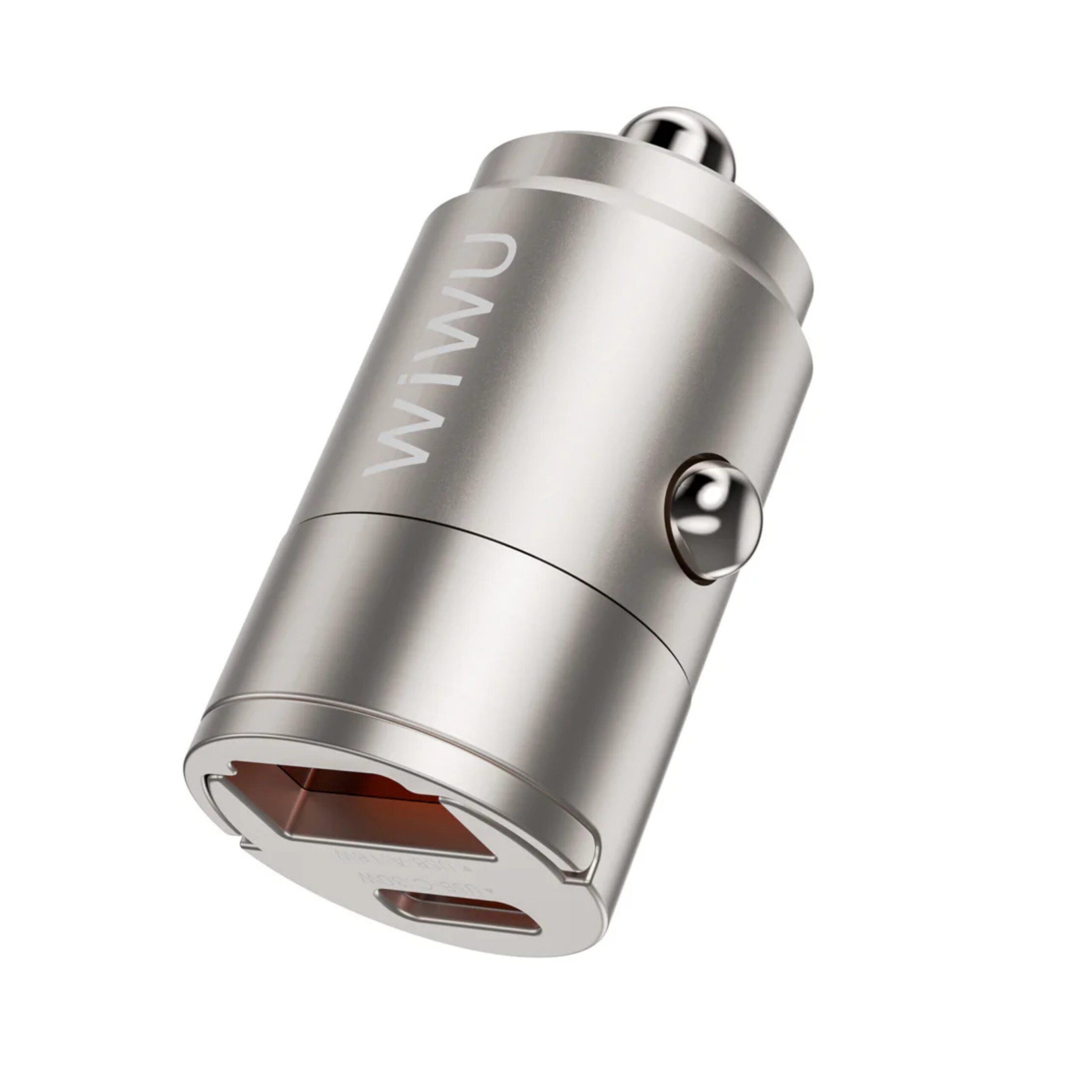 WIWU WI-QC028 Nano 30W Fast Car Charger Titanium - Image 2
