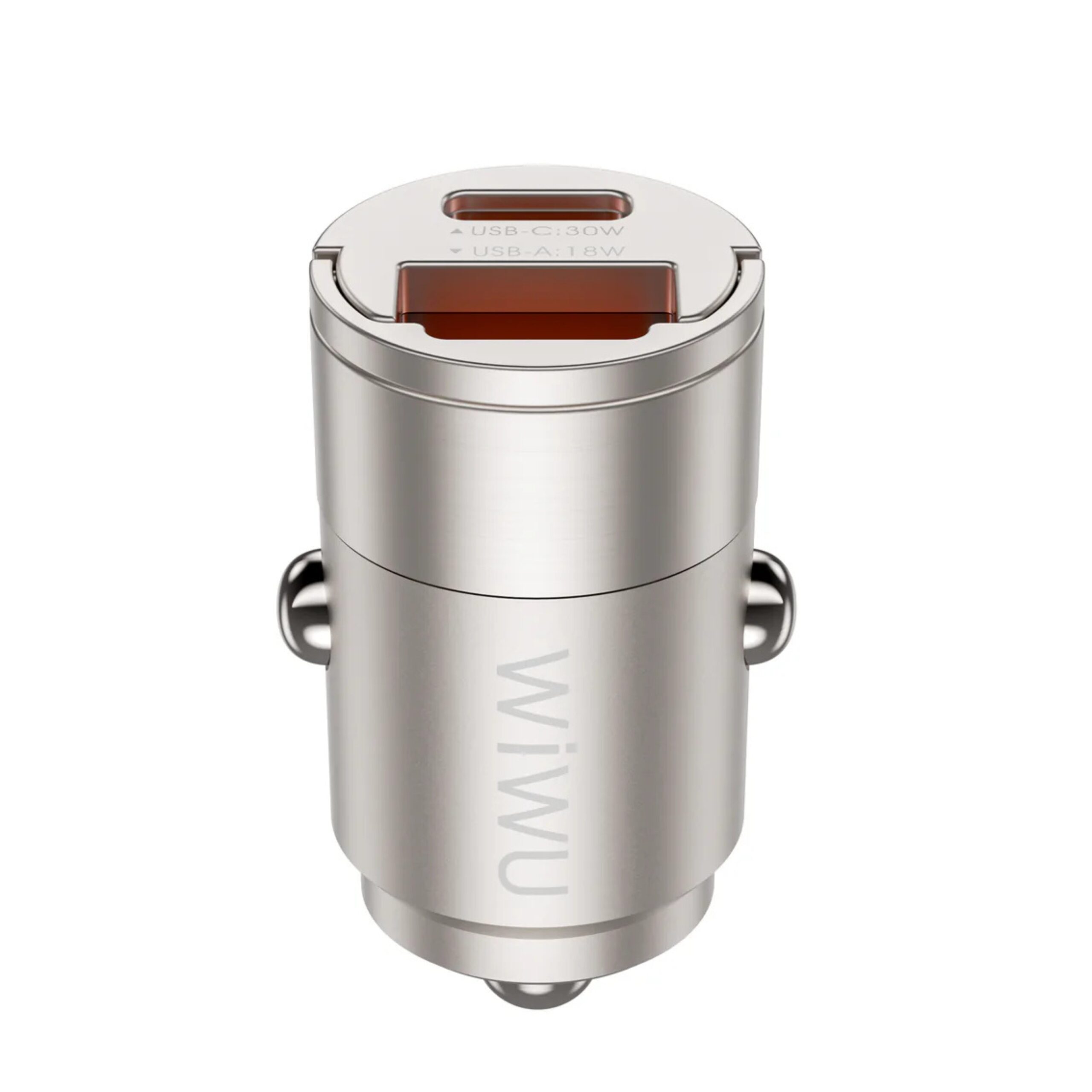 WIWU WI-QC028 Nano 30W Fast Car Charger Titanium - Image 3