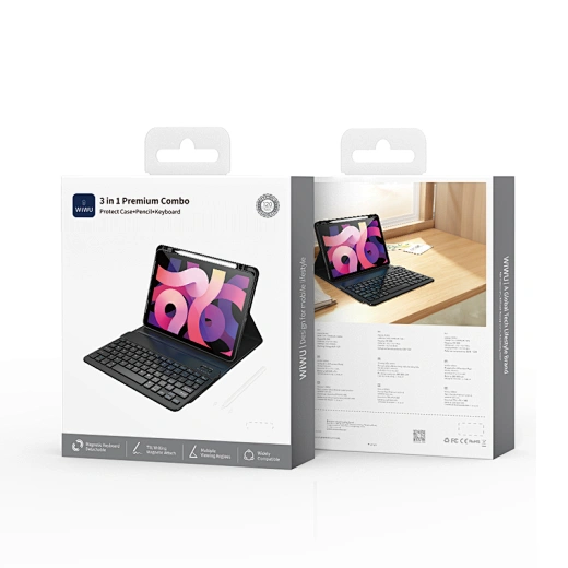 WiWU MK-006 IPAD 10.2''/10.5'' 3-in-1 iPad Keyboard Case with Pencil - Image 3