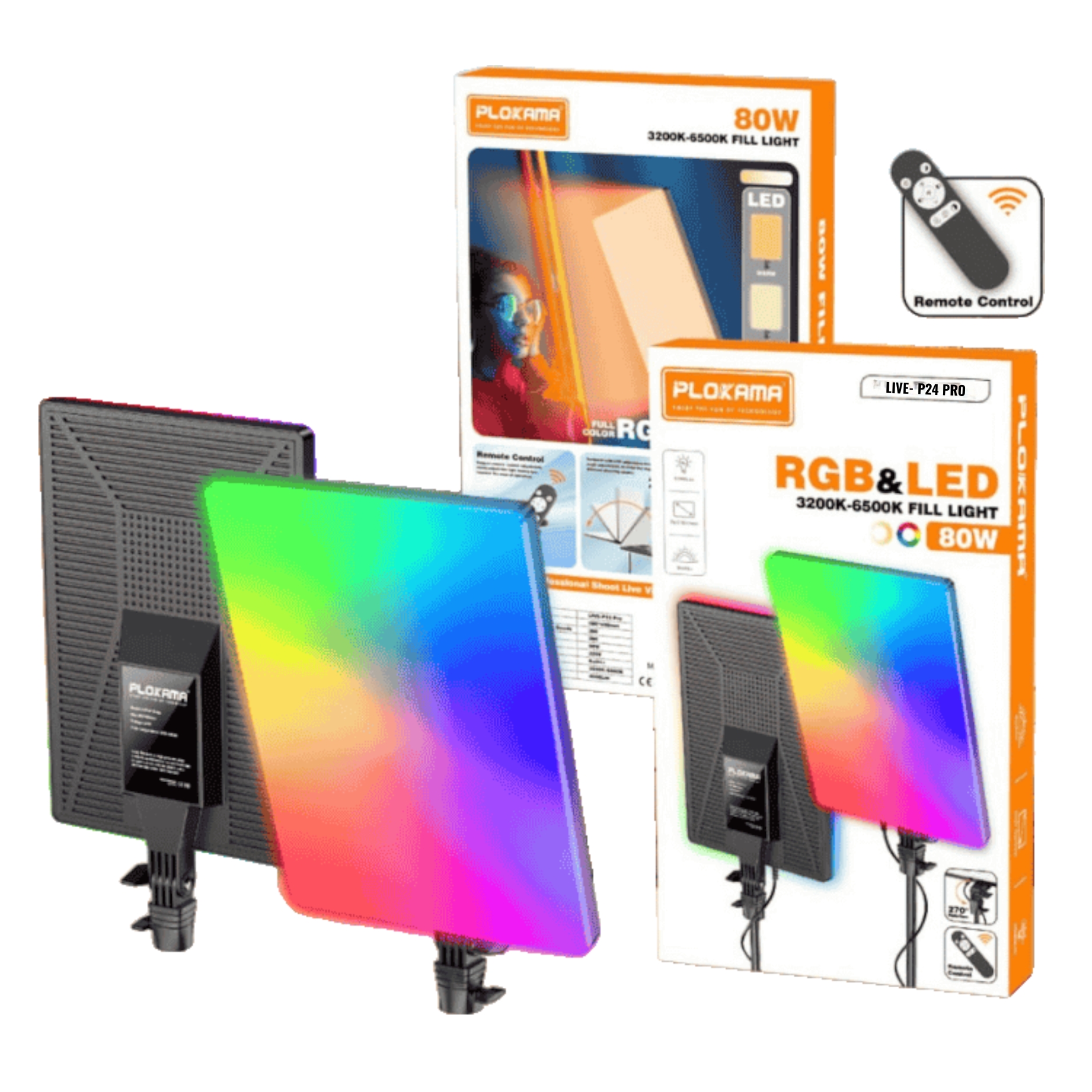 Plokama LIVE-P24 Pro RGB Panel Fill Light - Image 2