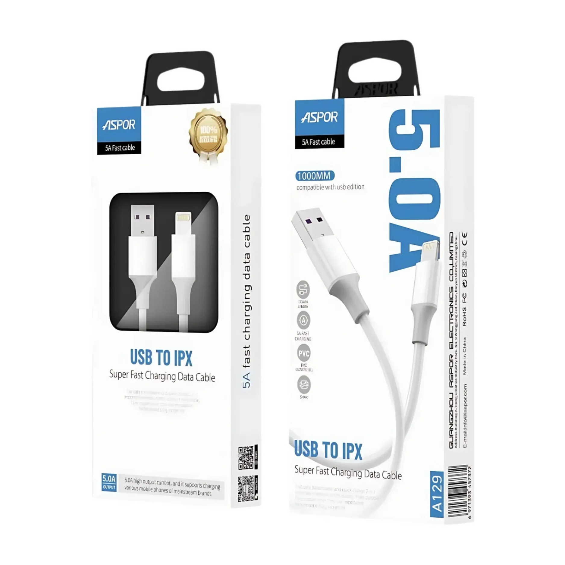 Aspor A129 USB To Lightning Cable - Image 3
