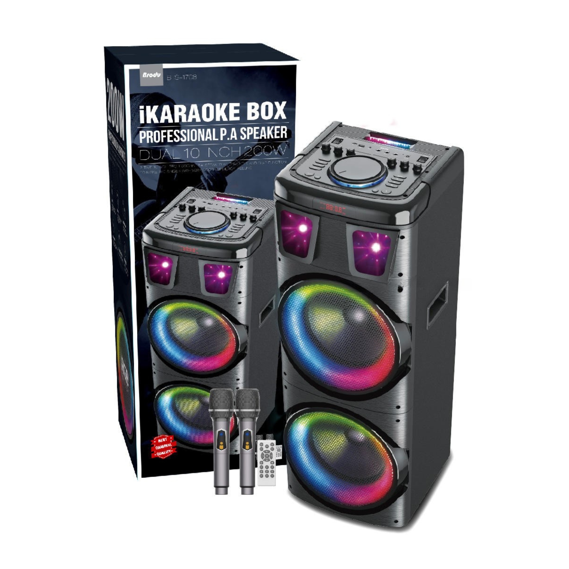 Brodu BTS-1708 Bluetooth Karaoke Speaker - Image 3