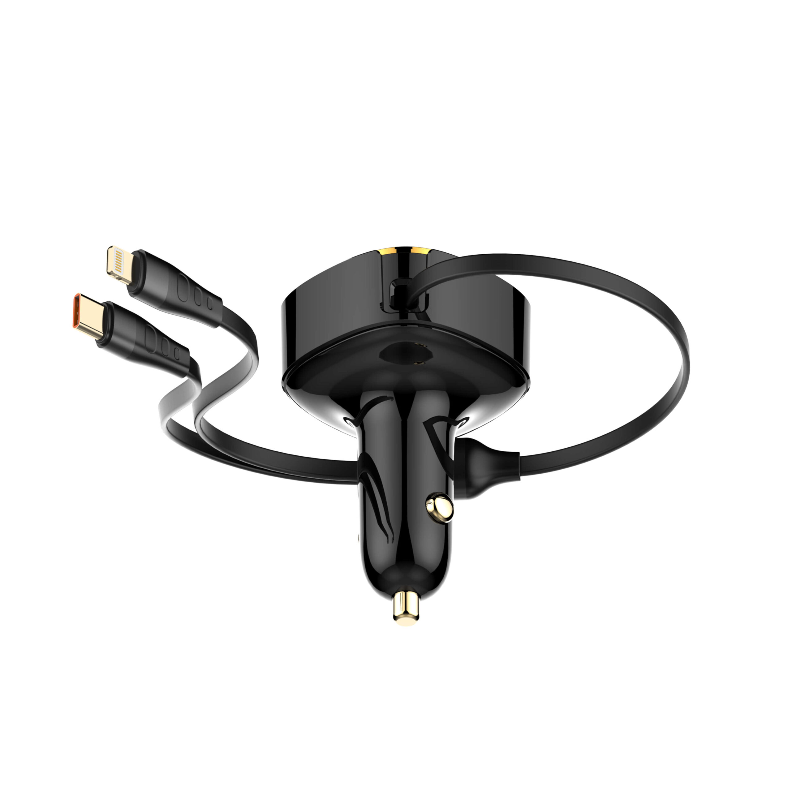 LDNIO 30W Wired Type-C OR Lightning Ultra Fast Car Charger - Image 2