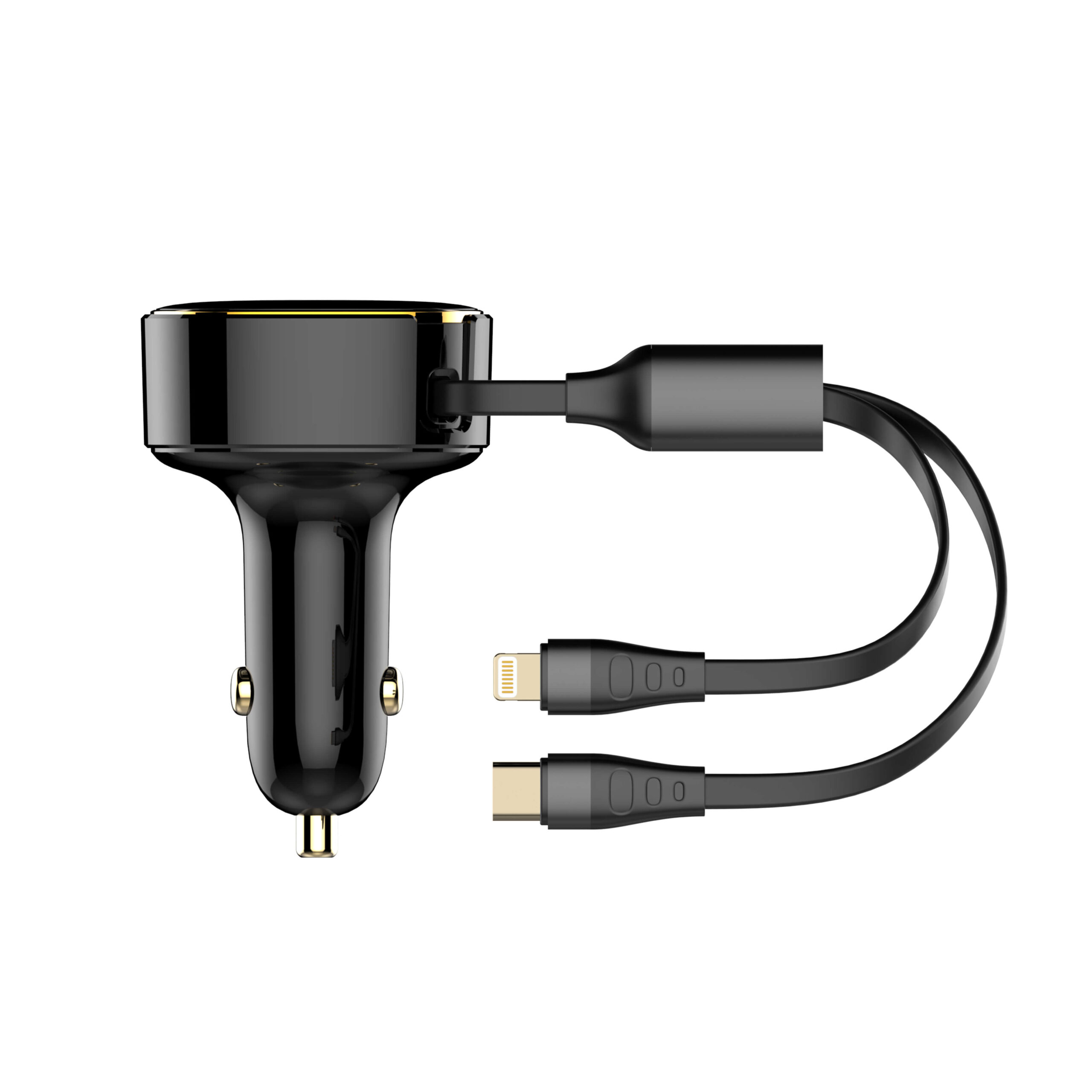 LDNIO 30W Wired Type-C OR Lightning Ultra Fast Car Charger - Image 3