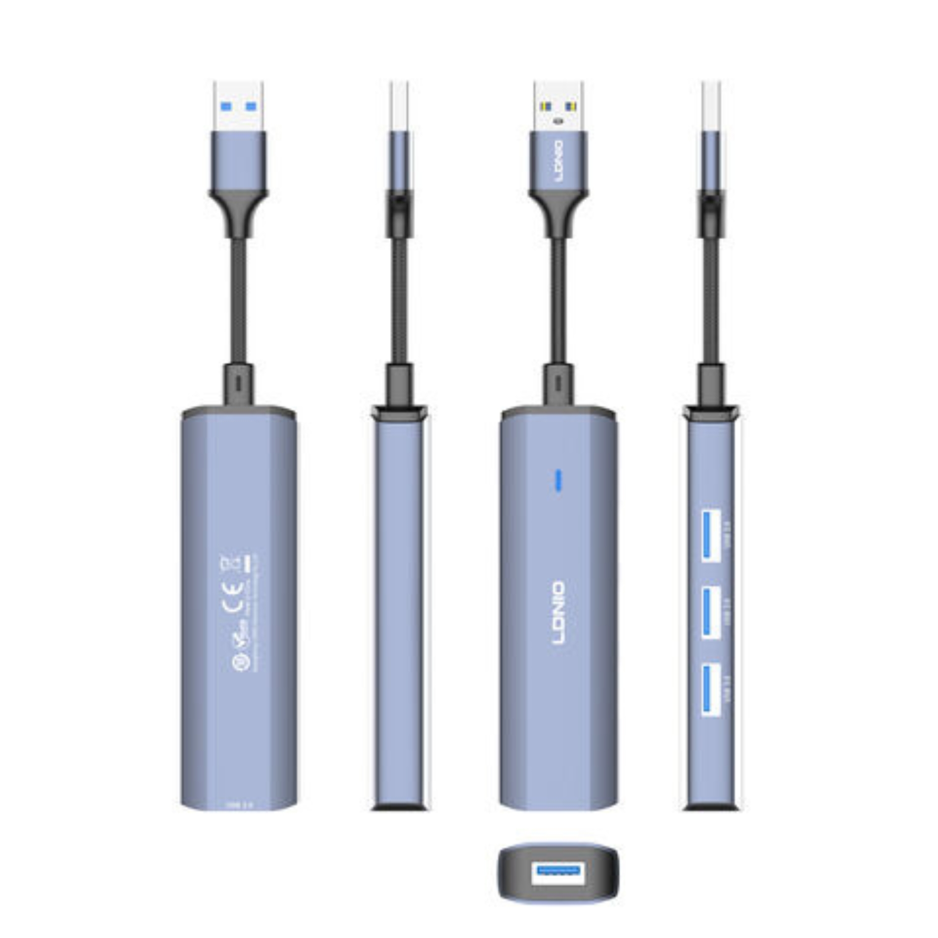 Ldnio DS-114U USB-A To USB-A*4 USB Hub Adapter - Image 3