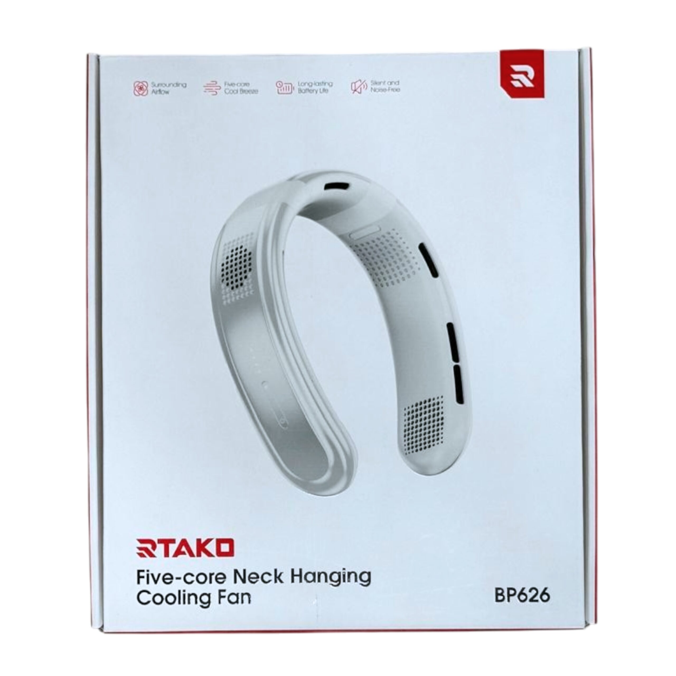 Rtako BP626 Five Core Neck Hanging Cooling Fan - Image 2