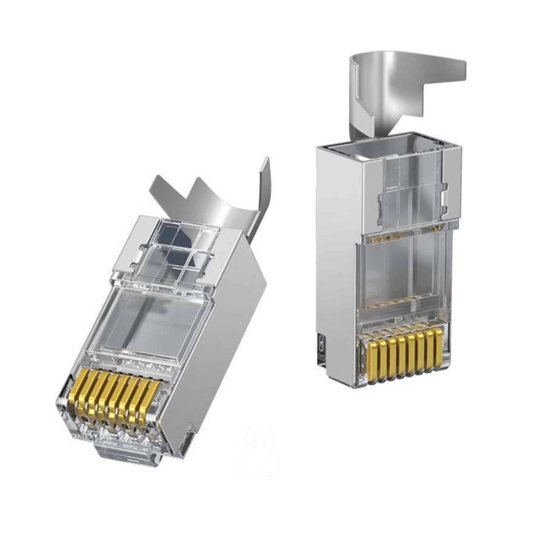 UGREEN 50634 CAT7 FTP RJ45 Modular Plugs Two Piece Gold Plated 50u 10 pieces - Image 3