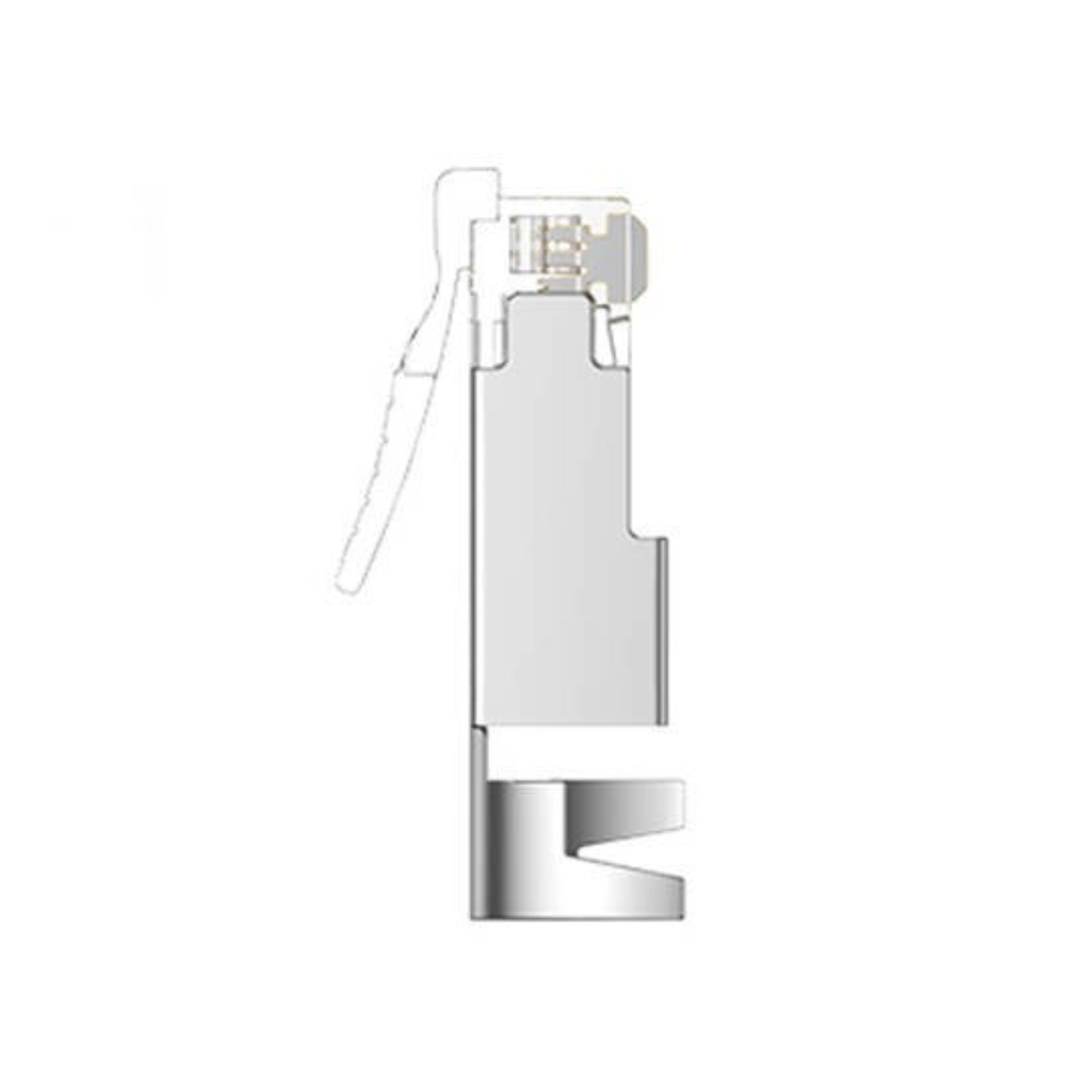 UGREEN 50634 CAT7 FTP RJ45 Modular Plugs Two Piece Gold Plated 50u 10 pieces - Image 4