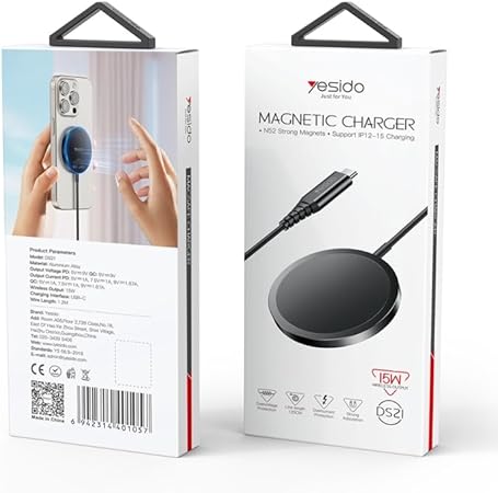YESIDO DS21 15W Magsafe Magnetic Wireless Fast Charger - Image 2