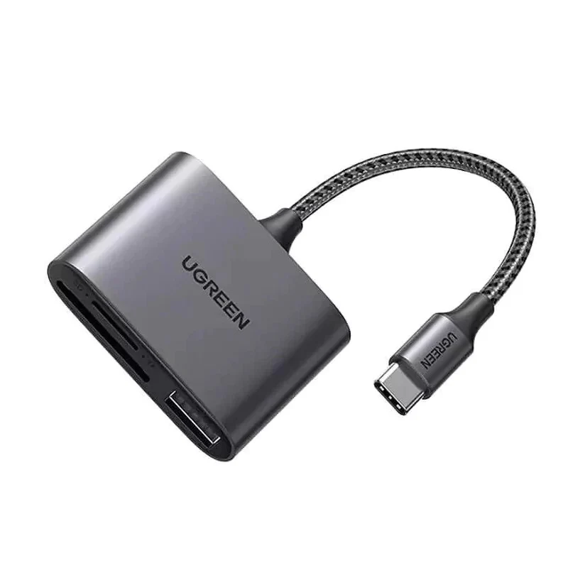 UGREEN 80798 USB-C To SD/TF + USB 2.0 Memory Card Reader