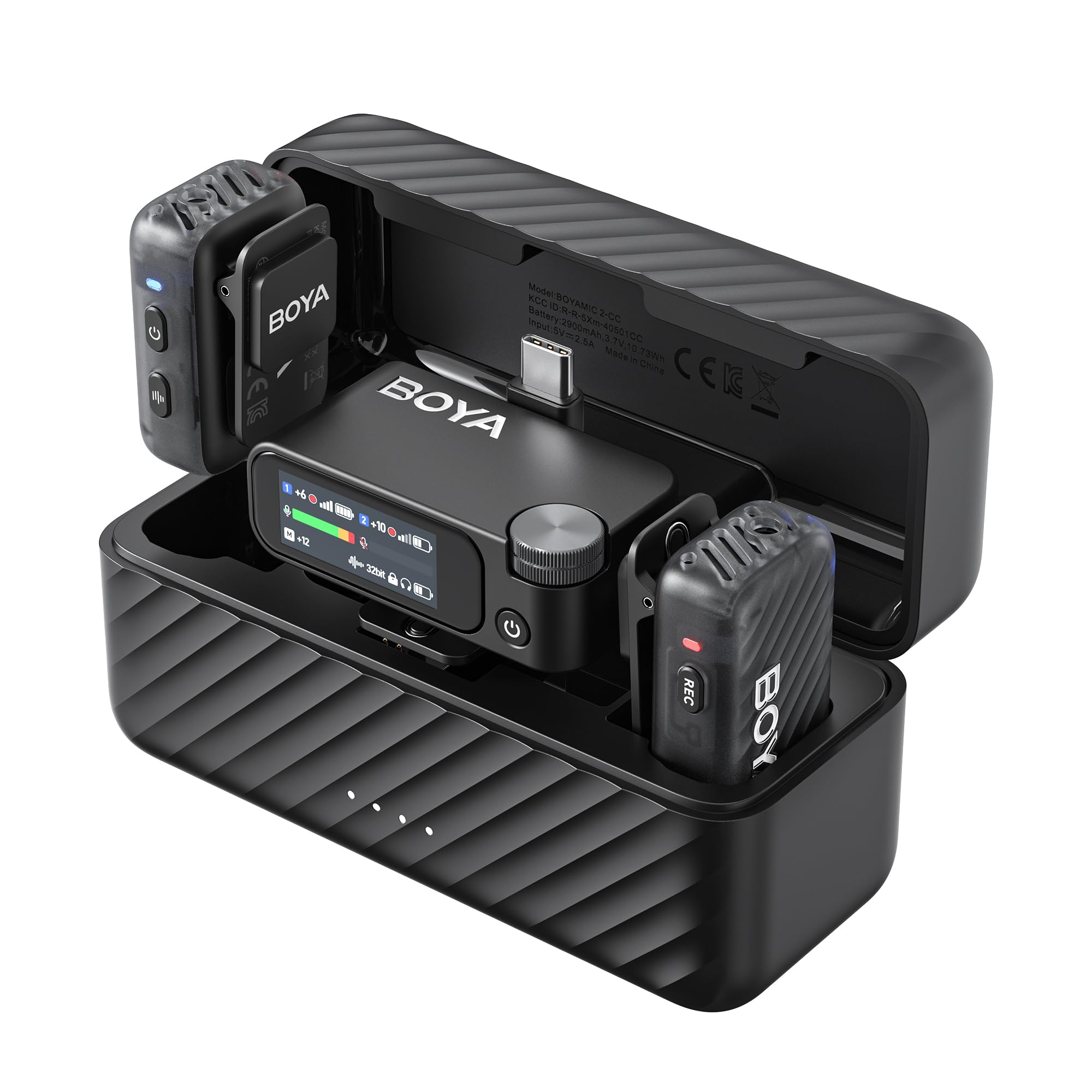 BOYA BOYAMIC 2 AI-Powered 2-Person Wireless Microphone System for Cameras and Mobile Devices