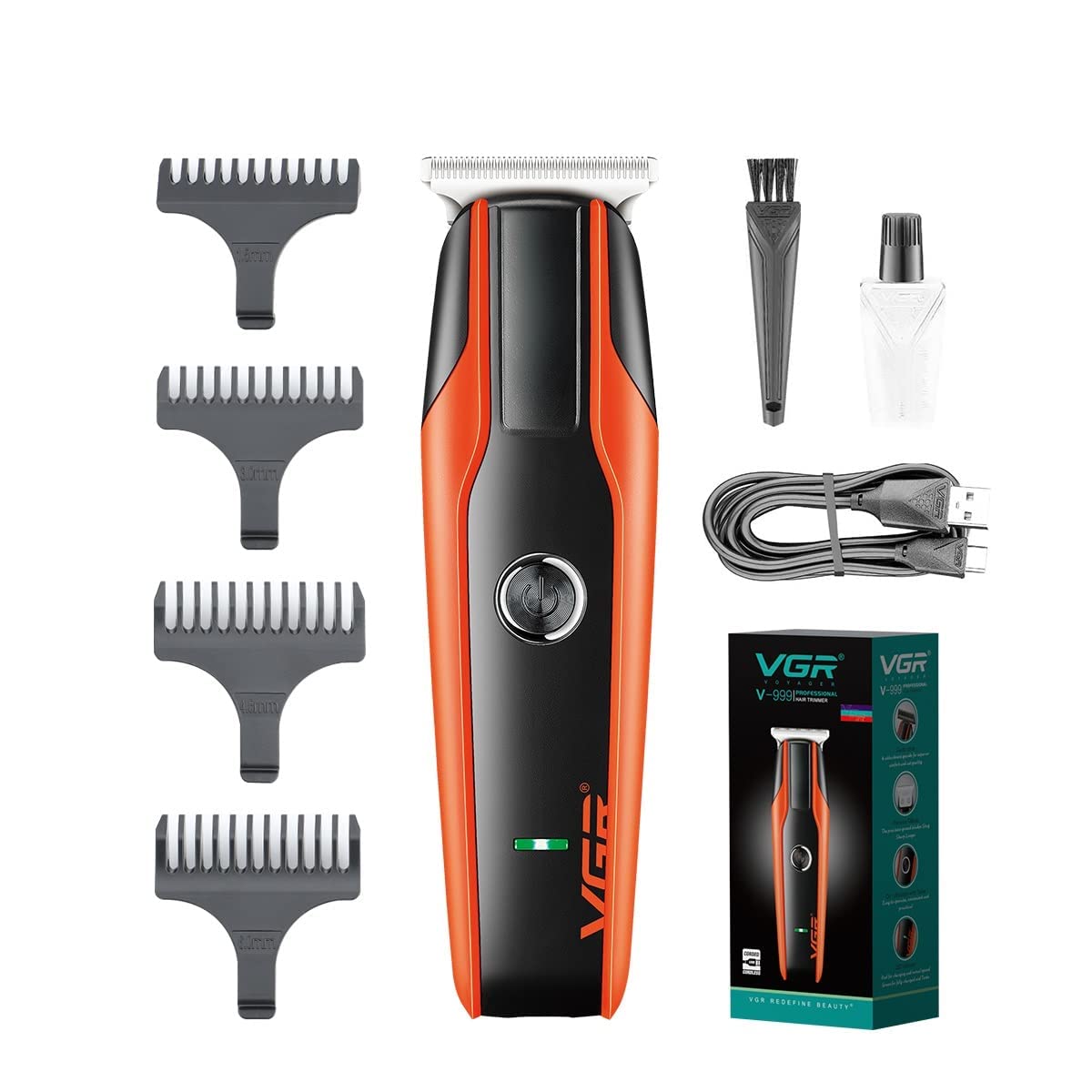 VGR V-999 Professional Rechargeable Cordless Beard Hair Trimmer