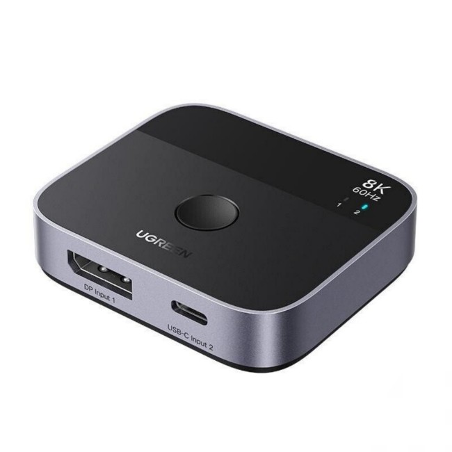 UGREEN 65878 8K@60Hz Display Port+USB C Switch 2 in 1 Out