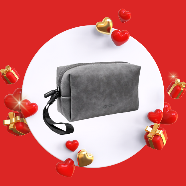 UGREEN 80520 Organizer Bag Leather Storage Case