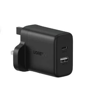 UGREEN 45304 2-Port USB-C Wall Charger 20W