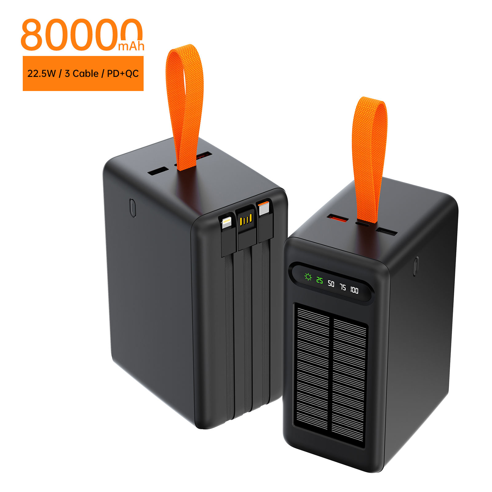 ASPOR A377 80000mAh Solar Power Bank