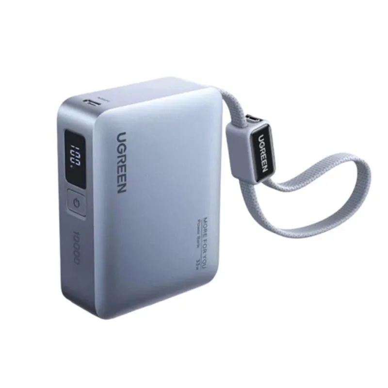 UGREEN 75173B Nexode PD 30W 10000mAh Power Bank With Built-in USB-C Cable