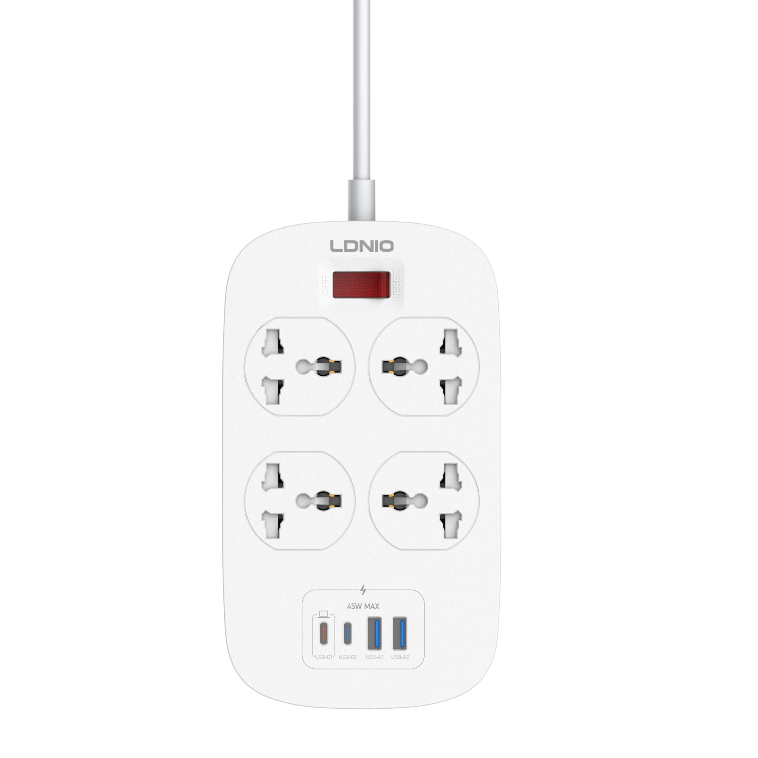 LDNIO SC4407C 45W 4Port Power Strip EU Plug (NEW EDITION)