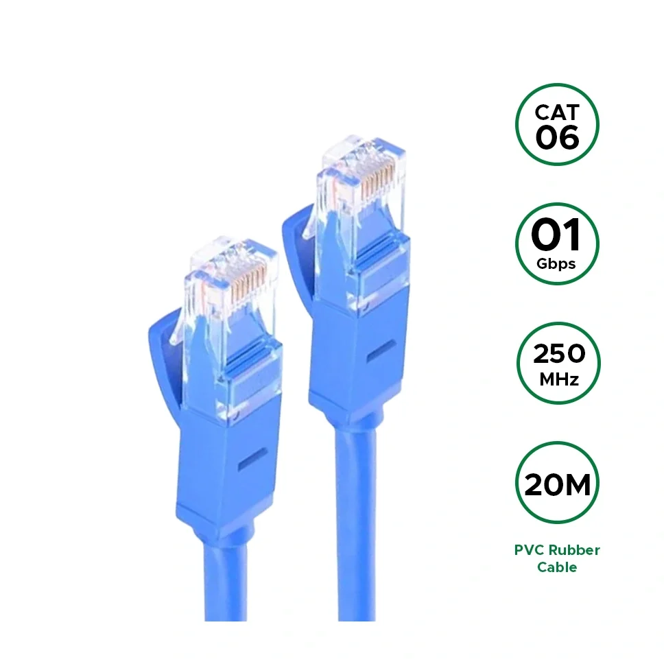 UGREEN 11206  Cat6 Network 20M Cable Blue