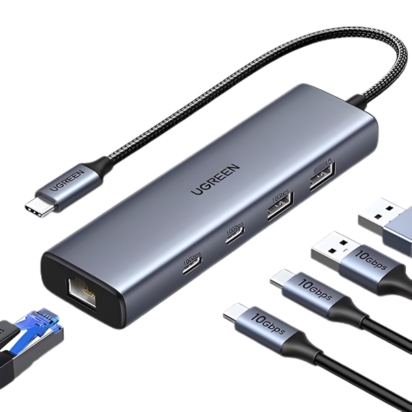 UGREEN 45320 6-in-1 USB-C Multifunctional Adapter