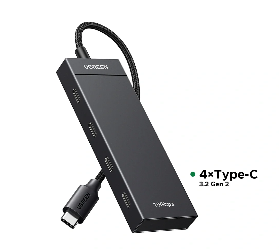 UGREEN 35584 10Gbps 4 in 1 USB 3.2 Gen 2 USB-C Hub Adapter