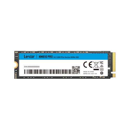 Lexar 1TB NM610PRO M.2 2280 PCIe Gen3x4 NVMe SSD