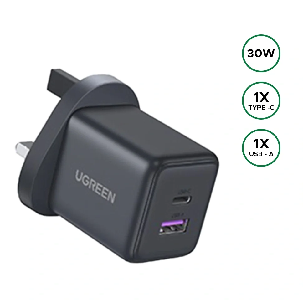 UGREEN 65036 30W 2-Port GaN Fast Charger