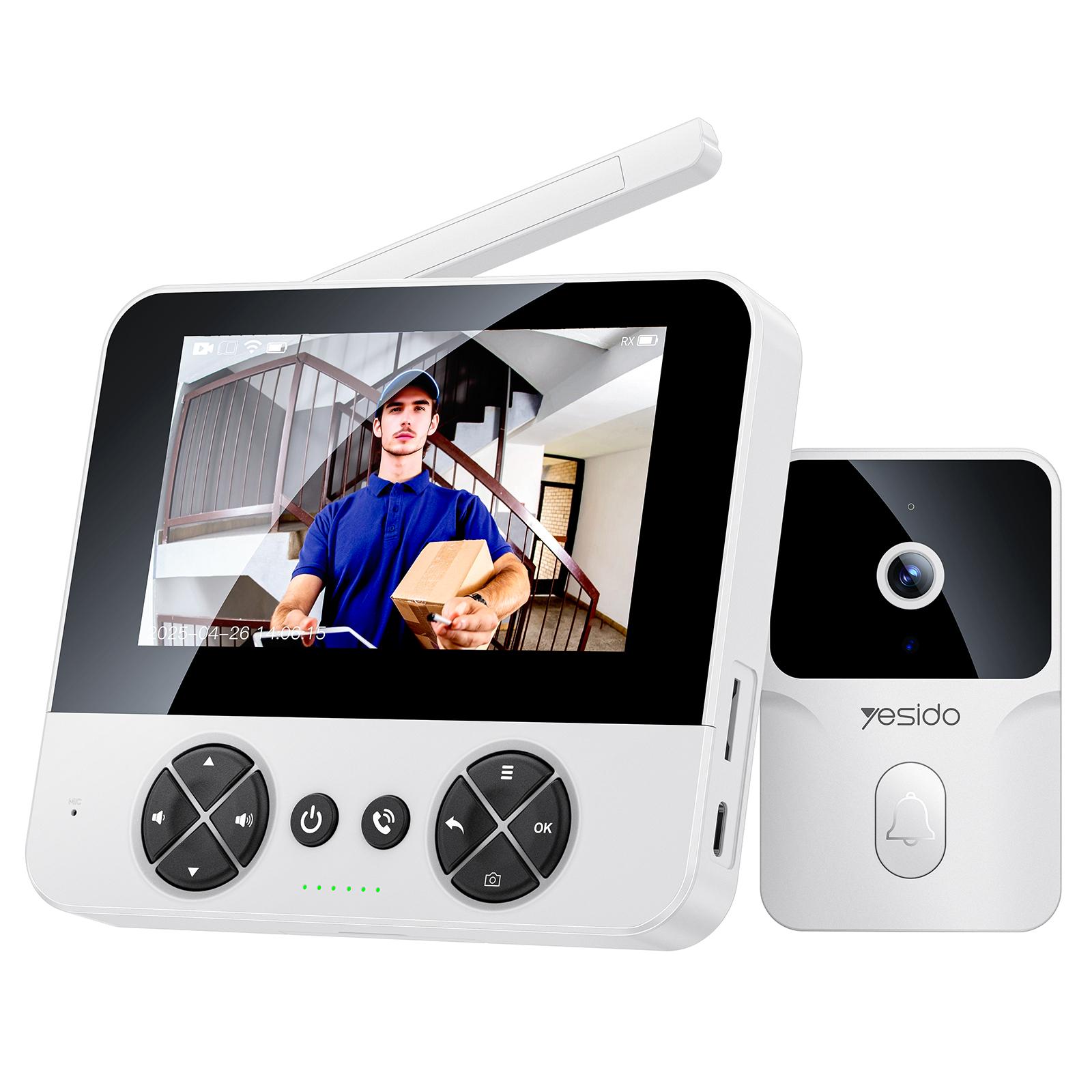 Yesido KM27 4.3 inch TFT Screen 2.4G Wireless Video Intercom Doorbell
