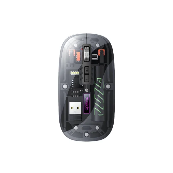 Yesido KB29 2.4G Crystal Transparent Wireless Mouse