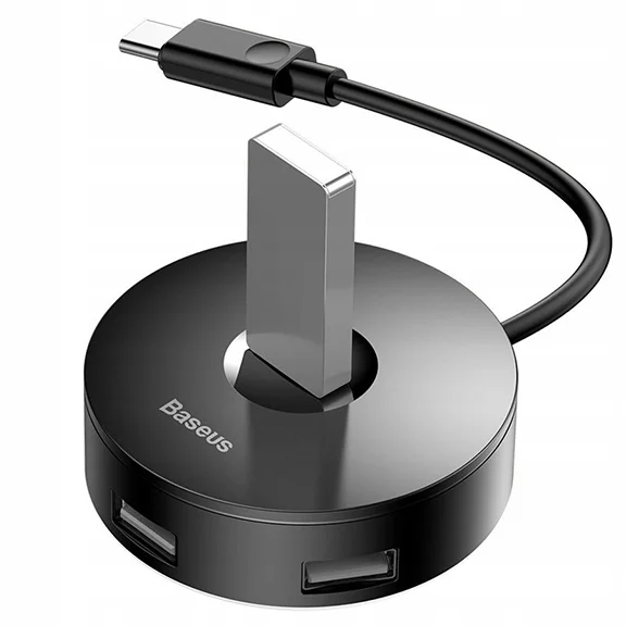 Baseus CAHUB-G01 4 Port Type-C Hub Air Joy-Round box Adapter
