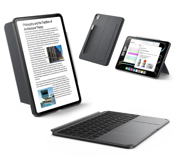 ESR Shift Keyboard iPad Case (Detachable) – Dark Gray