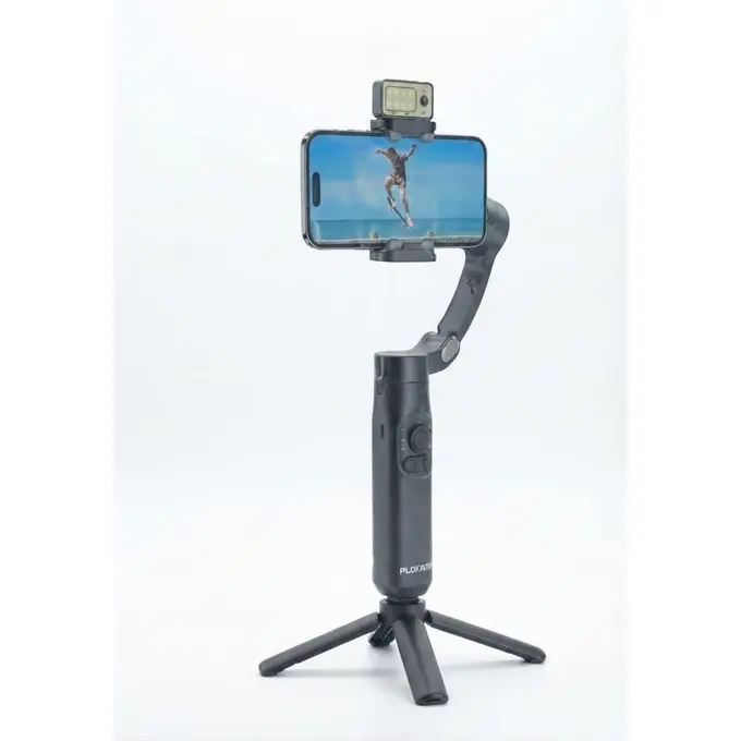 PLOKAMA-x5 Pro Tripod AI with Ring Magnetic for Smartphone Gimbal