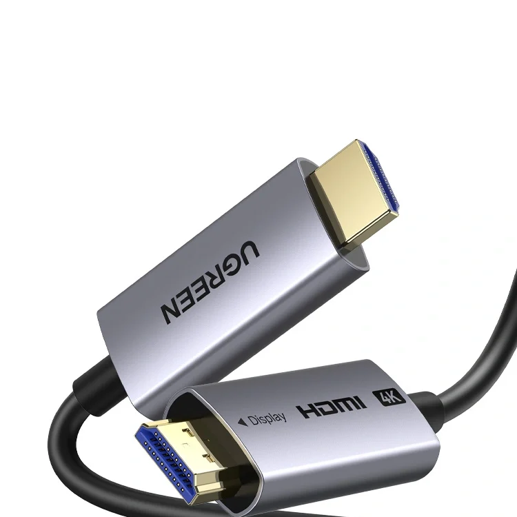 UGREEN 45506 4K Fiber Optic HDMI Male to Male Aluminum Shell 25 Meter Cable