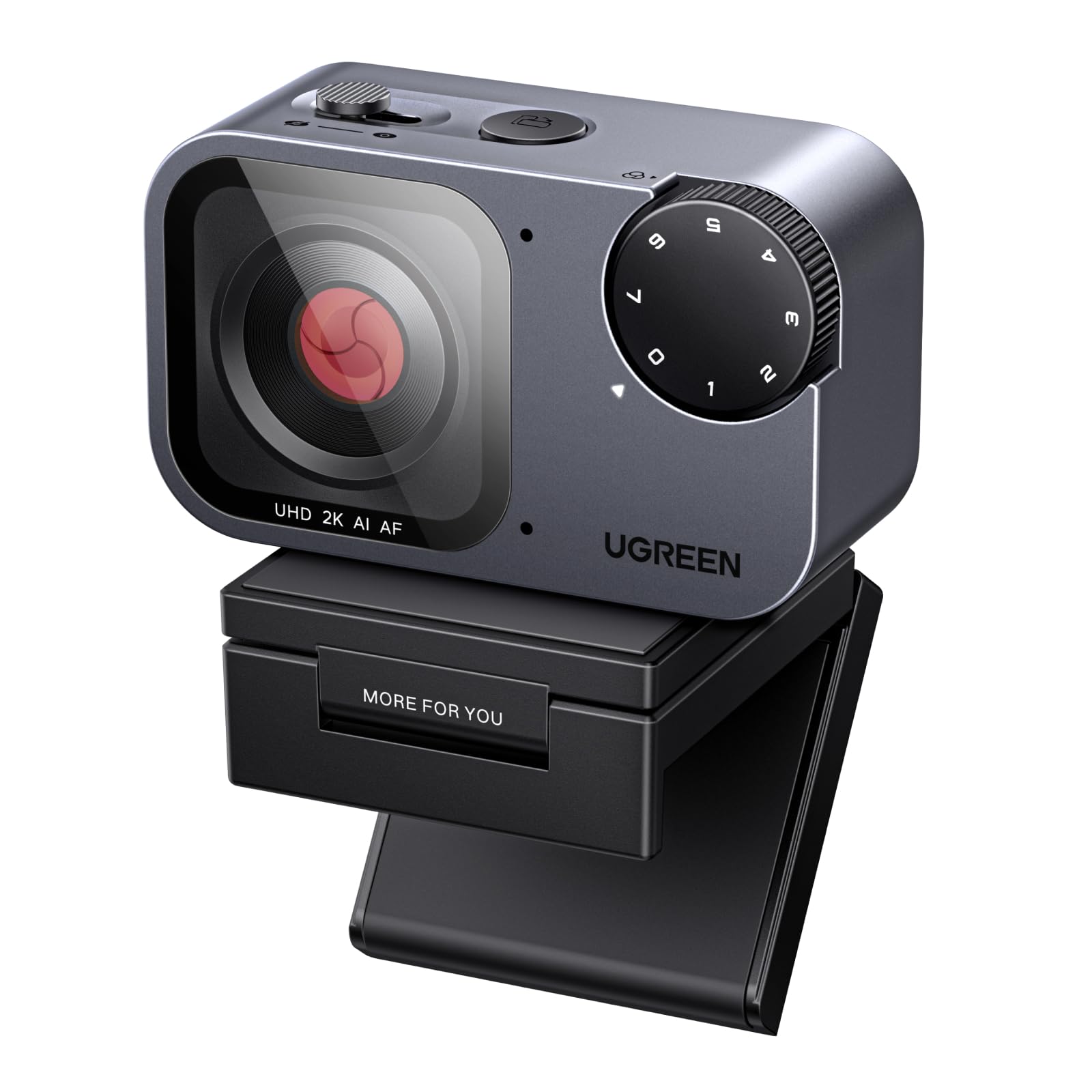 UGREEN 75725A AI 2K@30fps Webcam with Auto Framing Gesture Control for PC Mac